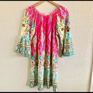 SOUTHERN STITCH shift dress w/bell sleeves XXL